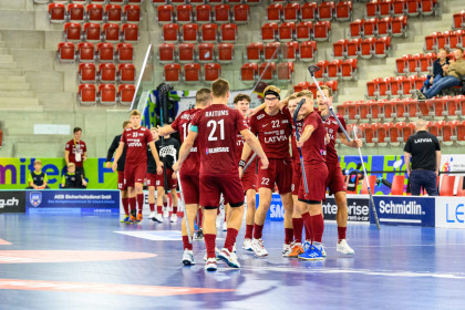 WFC2022: Latvia - Estonia  am 09.11.2022 in Winterthur, AXA Arena, Winterthur, Switzerland  

Photo: Andi Suter - https://suter.photo/